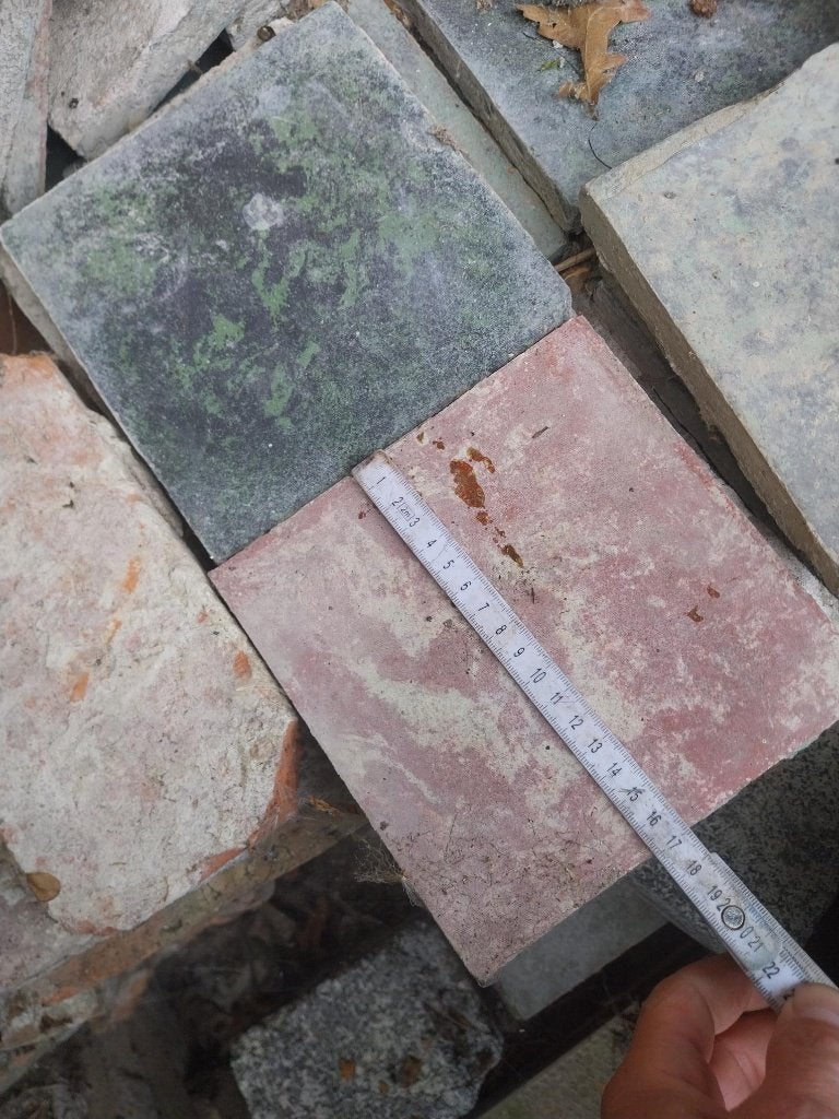 oude vloertegels, Doe-het-zelf en Bouw, Ophalen, Gebruikt, Overige materialen, Vloertegels