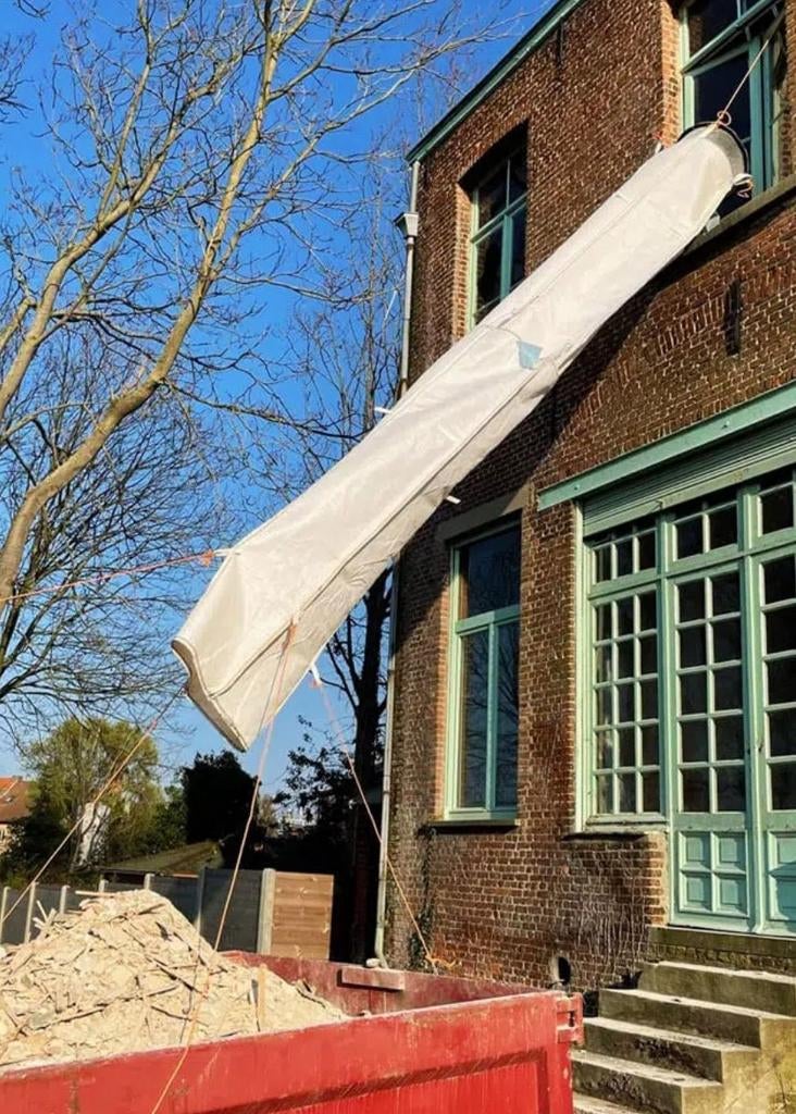 stortslurf beton, Enlèvement