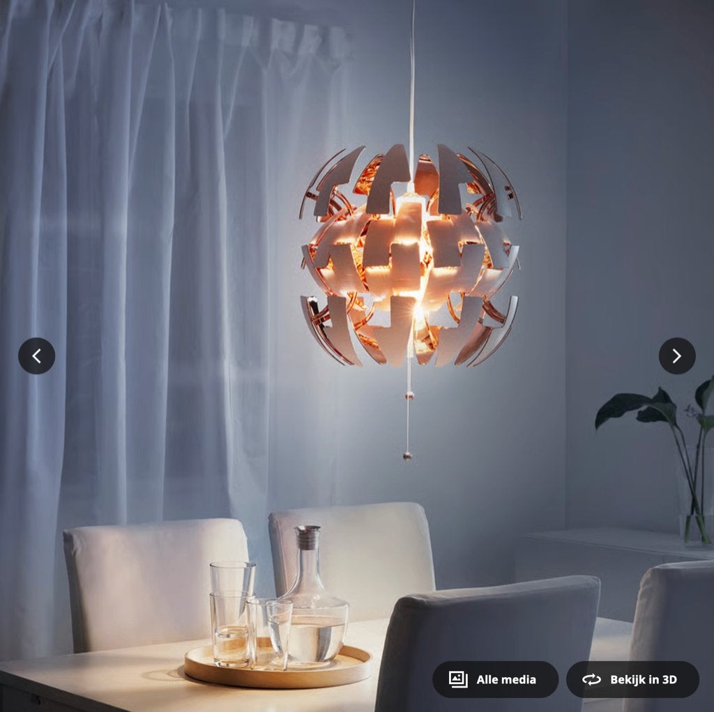 Hanglamp Ikea, Maison & Meubles, Comme neuf, Synthétique, Enlèvement, E27 (grand)
