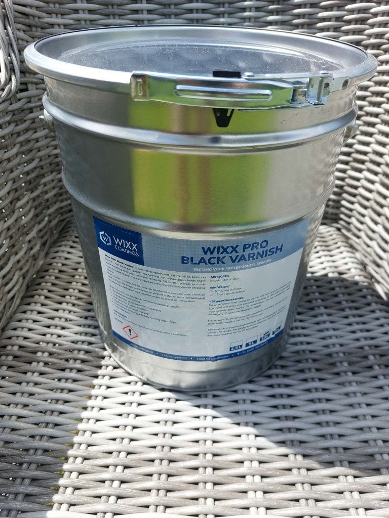WIXX PRO Black Vanisch 10L, Bricolage & Construction, Peinture, Vernis & Laque, Neuf, Laque, 10 à 15 litres, Noir, Enlèvement