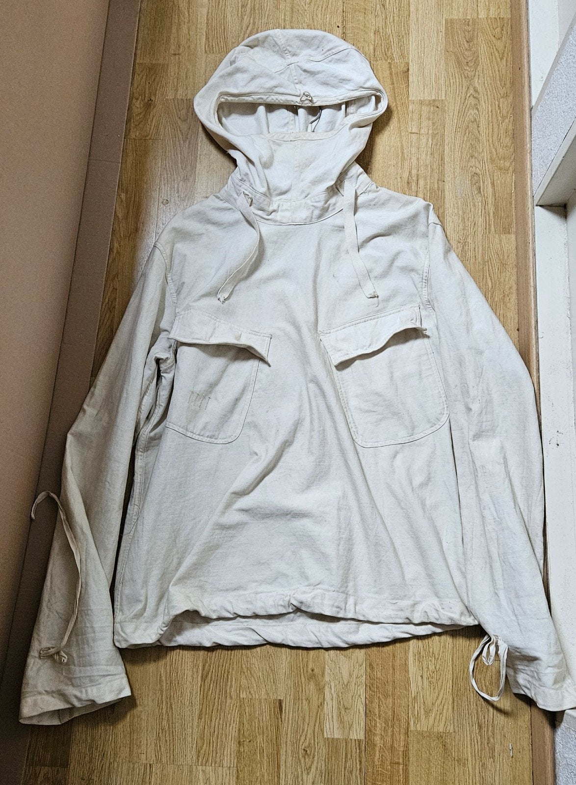 WW2 US NAVY Gunners Smock white, Collections, Enlèvement ou Envoi, Armée de terre, Vêtements ou Chaussures