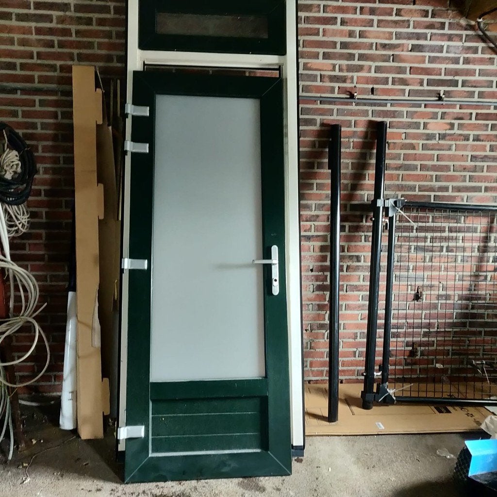 groene pvc deur met bovenlicht, Doe-het-zelf en Bouw, Ophalen