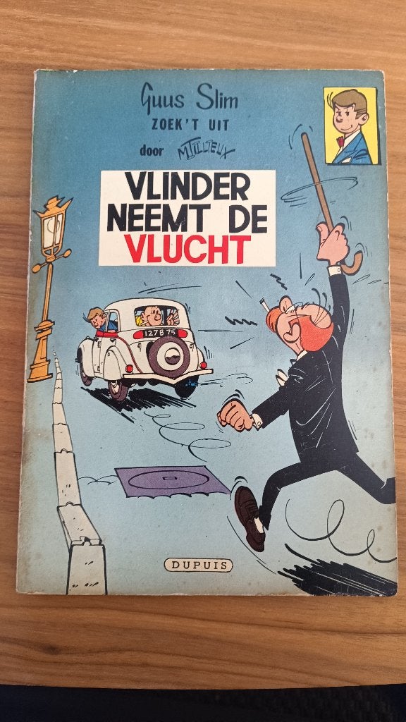 Guus Slim nr. 1 Vlinder neemt de vlucht Maurice Tillieux1958, Enlèvement ou Envoi, Une BD, Utilisé, Maurice Tillieux