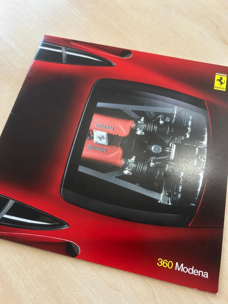 Brochure de la Ferrari 360 Modène, Enlèvement ou Envoi, Comme neuf