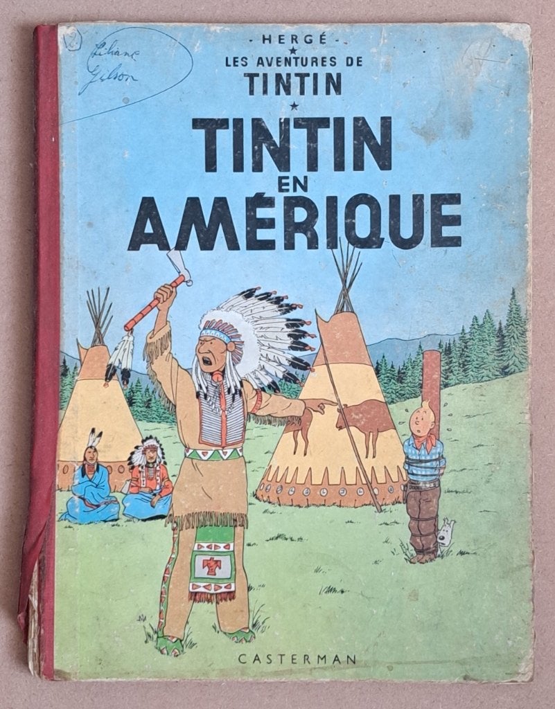TINTIN en Amérique - B25 - 1958, Livres, Enlèvement ou Envoi, Une BD, Utilisé, Hergé