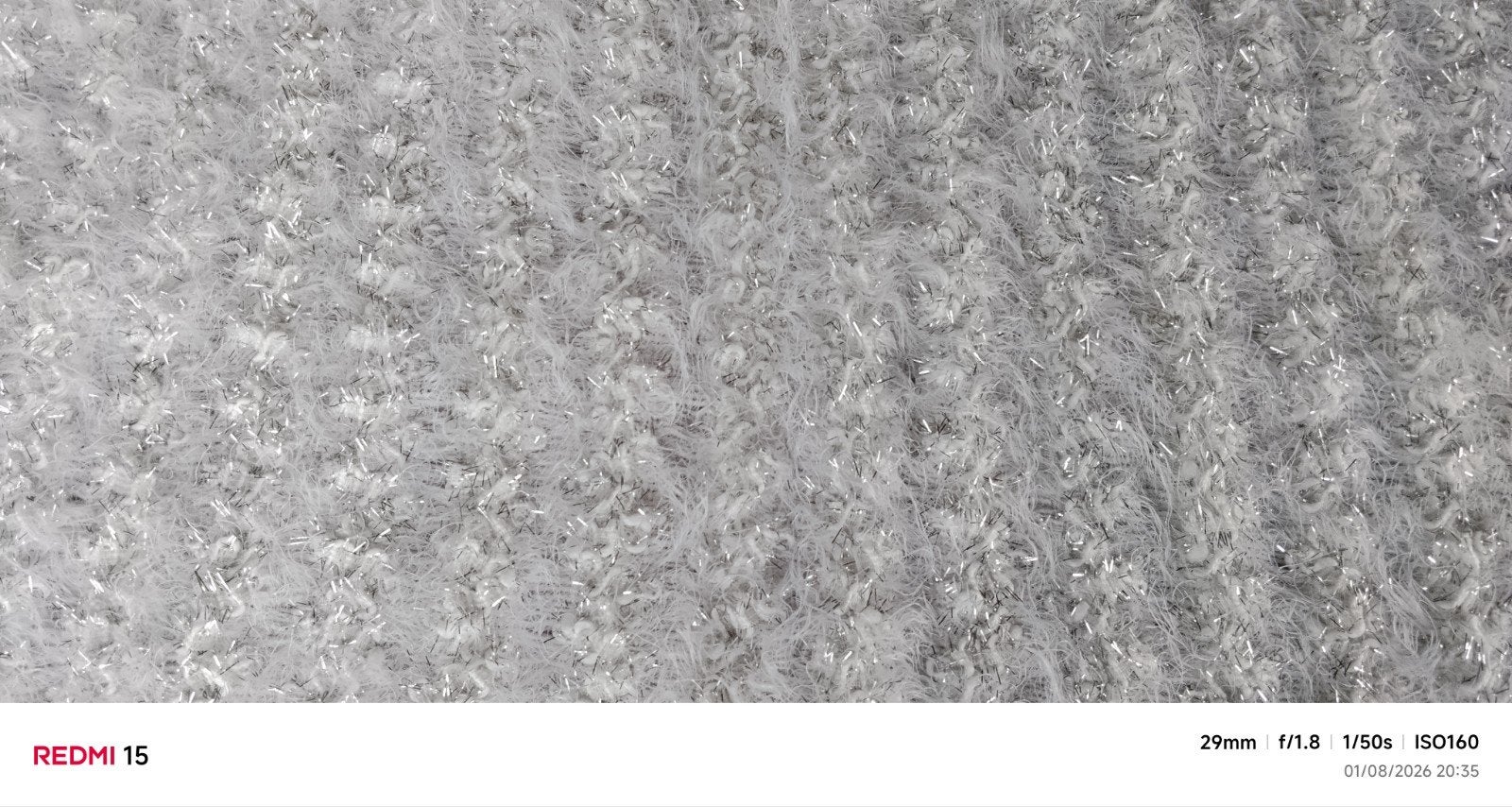 Sneeuwwitte kledingdecoratiestof, Hobby en Vrije tijd, Stoffen en Lappen, Ophalen, Overige materialen, Wit, Nieuw