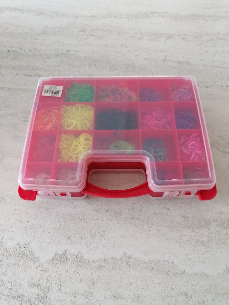Nieuwe dubbele doos met loom bandjes en bijhorigheden, Enlèvement, Comme neuf