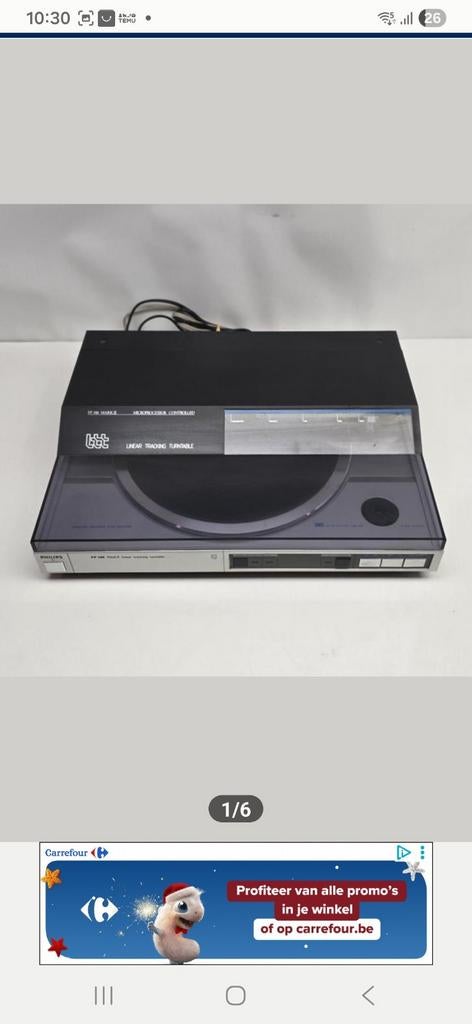 PHILIPS tangentieel FP-146MK2, Audio, Tv en Foto, Platenspelers, Ophalen of Verzenden, Platenspeler, Philips