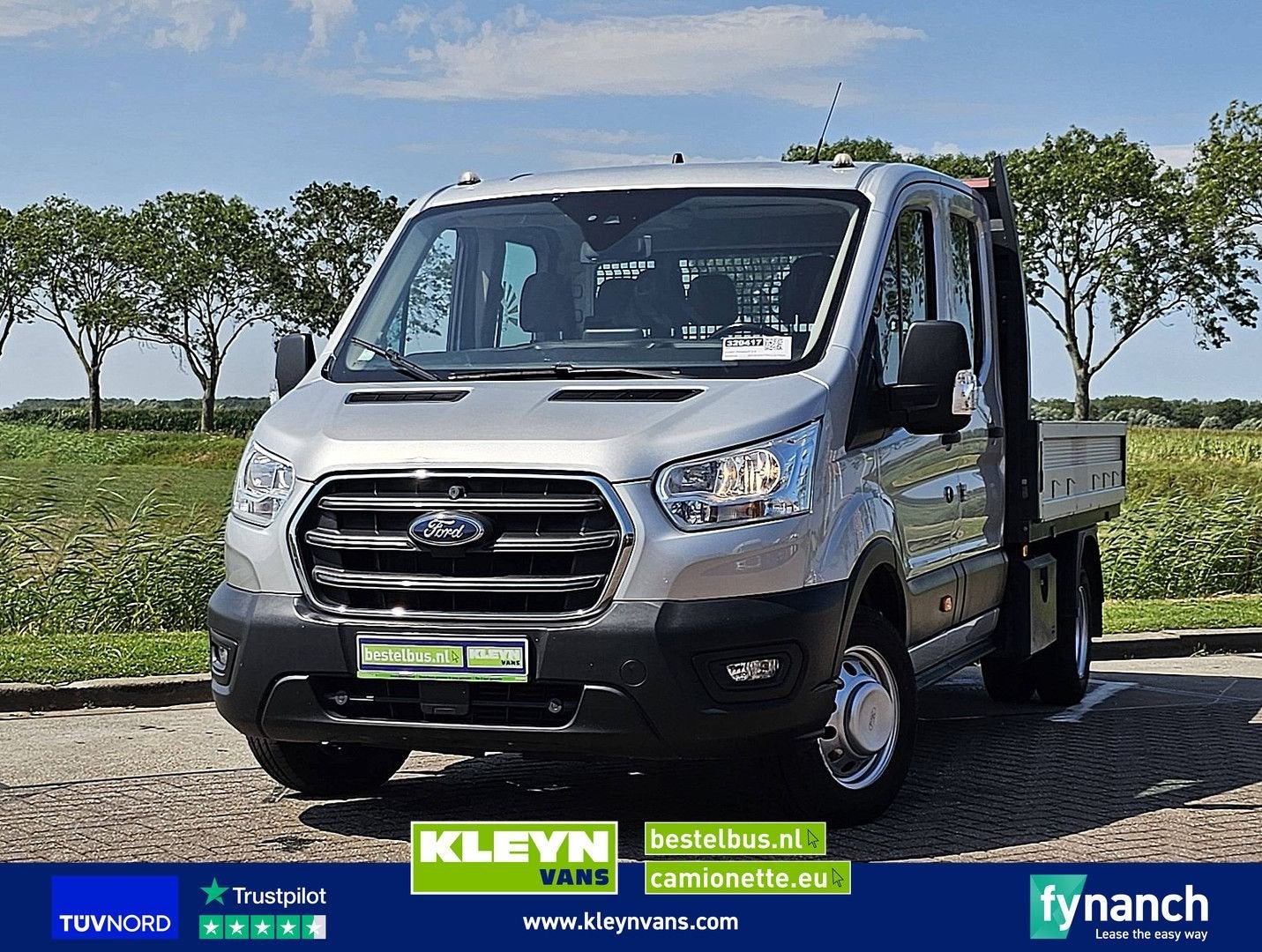 Ford TRANSIT 2.0 Dubbele Cabine 170Pk, Auto's, Bestelwagens en Lichte vracht, Bedrijf, Ford, Zilver of Grijs, Te koop
