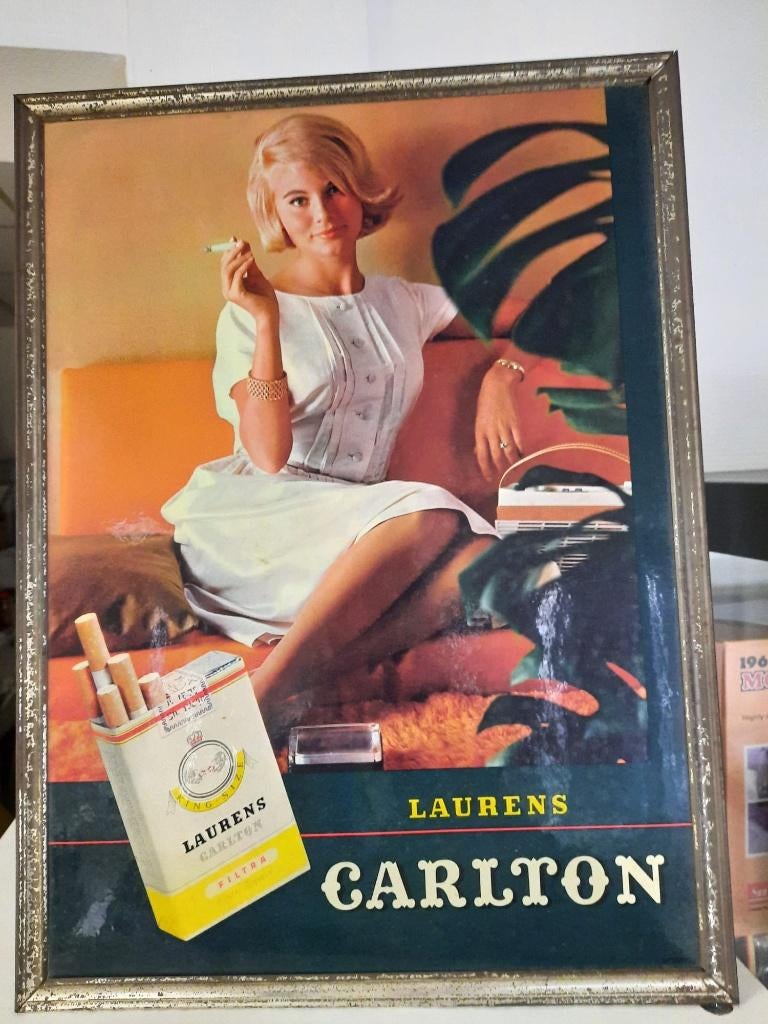 Reclamebord – Laurens Carlton, Ophalen, Gebruikt, Reclamebord