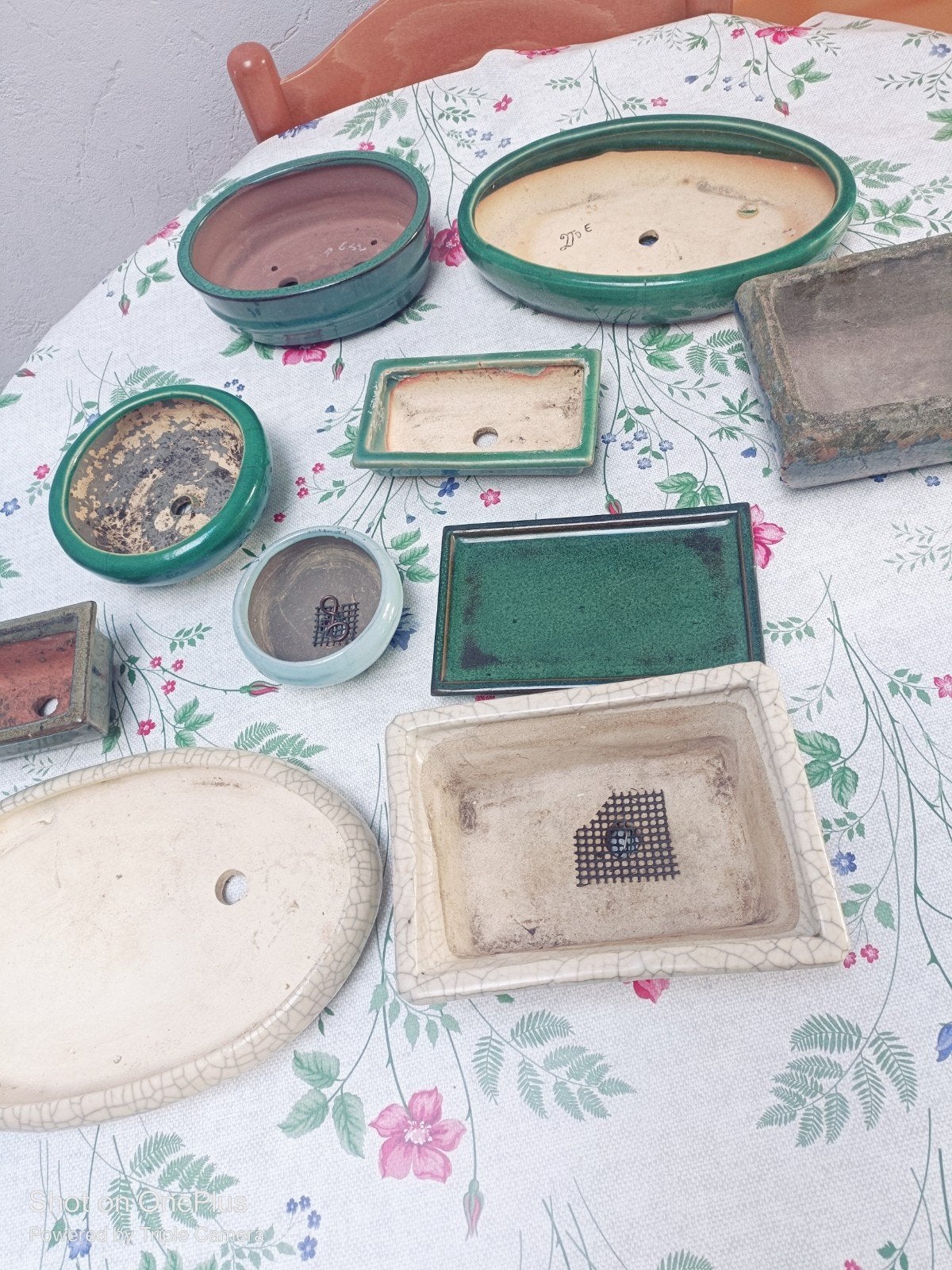 Set bonsaipotten, Ophalen