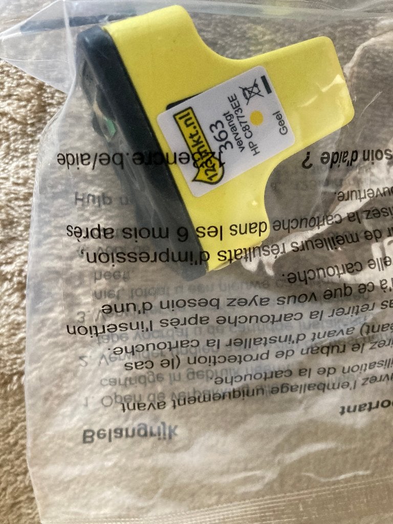 123 inkt huismerk cartridge voor HP 363 geel C8733EE (10 ml), Enlèvement ou Envoi, Neuf, Cartridge, 123inkt