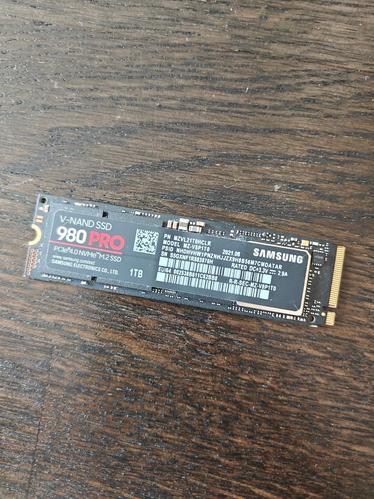 Samsung 980 pro 1tb, Enlèvement ou Envoi, Interne, Utilisé, Autres connexions