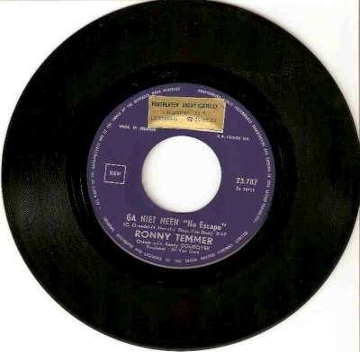 single Ronny Temmer - Ga niet heen (No Escape), En néerlandais, Enlèvement ou Envoi, 7 inch, Comme neuf
