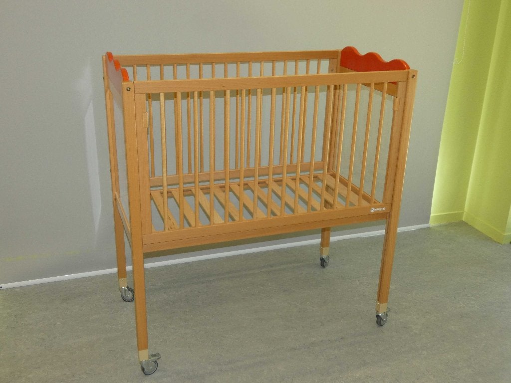 VERHOOGD BED van het merk WESCO met plexiglas, Ophalen, Gebruikt, Lattenbodem, Minder dan 140 cm