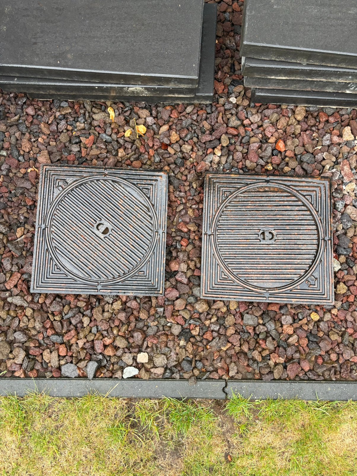 Putdeksel gietijzer 40x40 - 315 mm, Jardin & Terrasse, Pièces d'eau & Fontaines, Enlèvement, Utilisé, Fonte