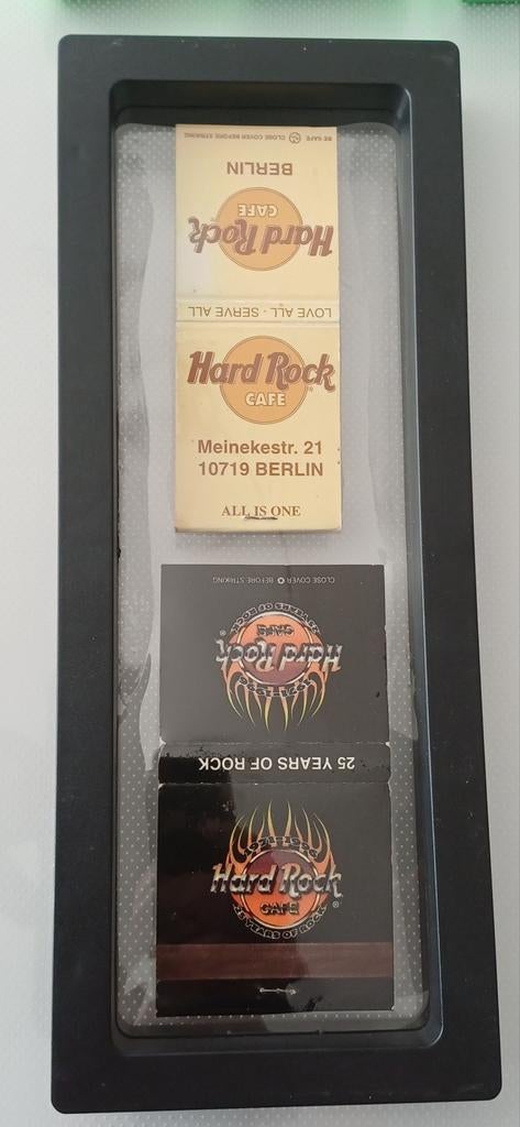 Pochette d’allumettes Hard Rock Café, Enlèvement ou Envoi, Neuf, Boîtes ou marques d'allumettes