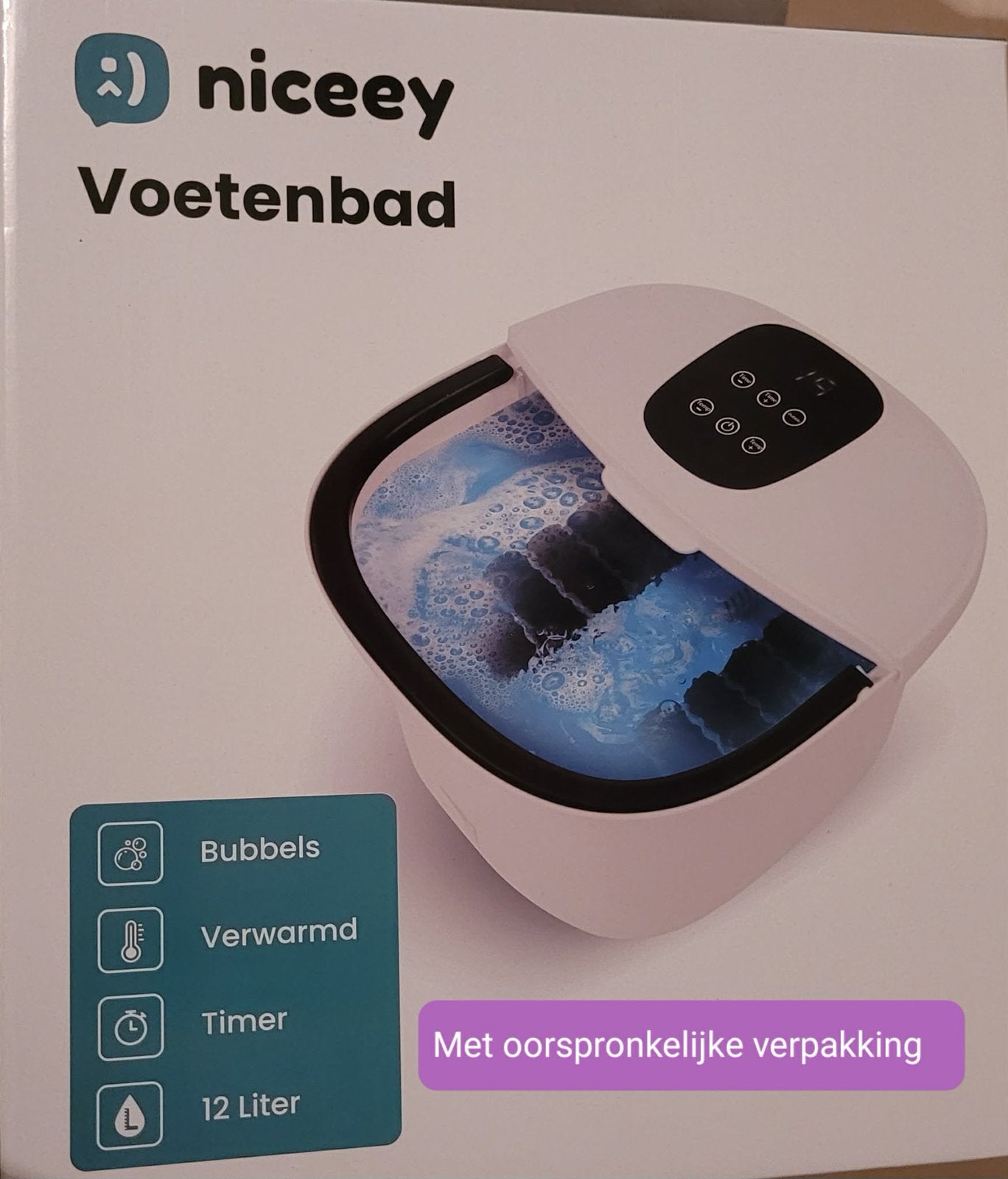 Voetenbad, Ophalen, Zo goed als nieuw