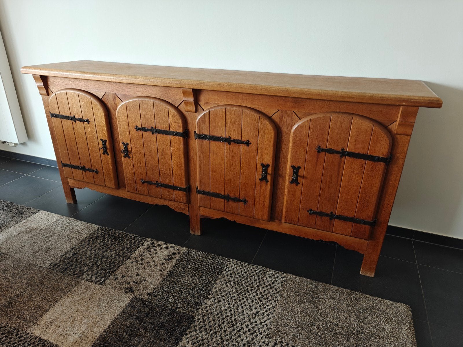 massieve houten kast, Ophalen