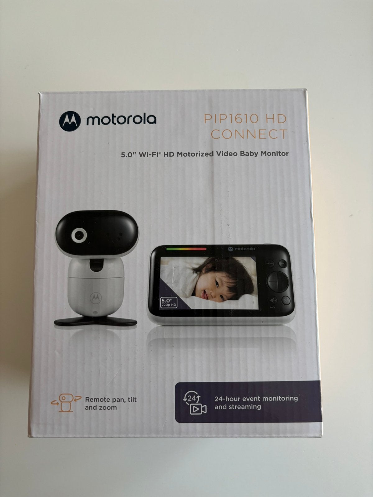 Motorola PIP1610 HD Connect babyfoon met camera en 5 inch HD, Enlèvement, Comme neuf, Caméra