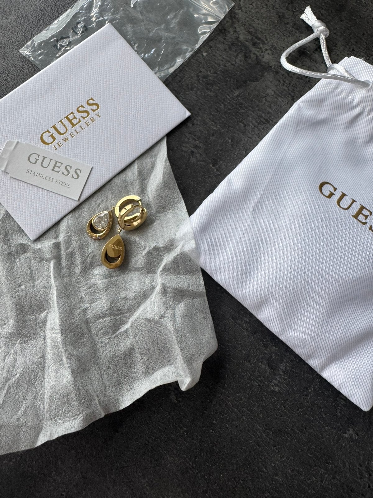 Guess oorbellen, Ophalen of Verzenden, Nieuw, Goud