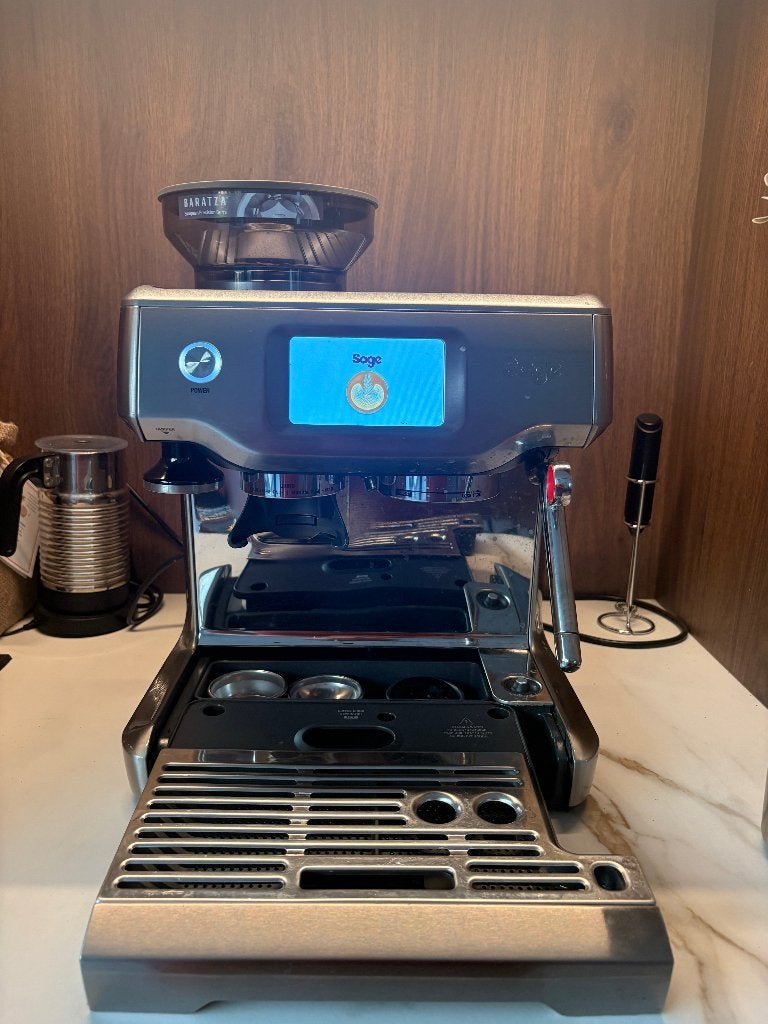 Sage Barista Touch espressomachine – uitstekende staat, Elektronische apparatuur, Ophalen, Espresso apparaat, Zo goed als nieuw