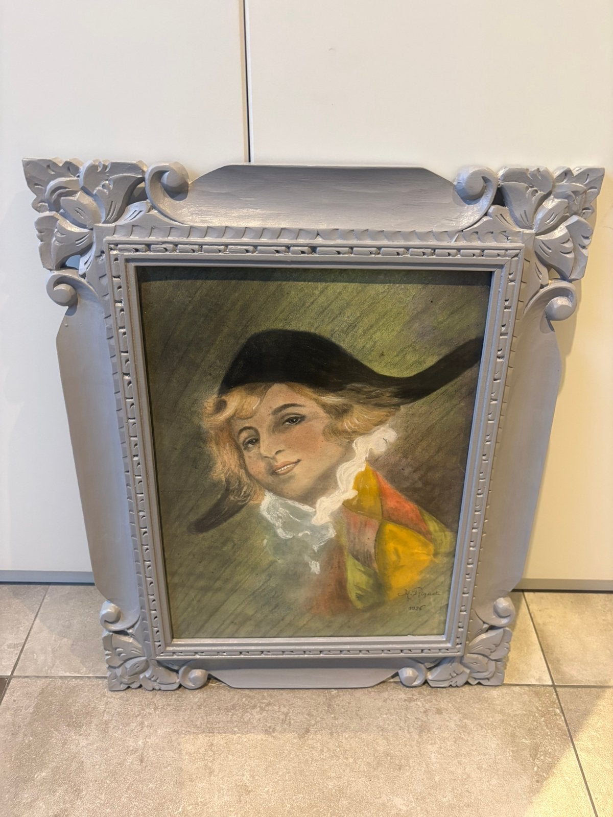 Aquarelle d’un Arlequin (RIGUET 1926), Antiquités & Art, Enlèvement ou Envoi, Aquarelle