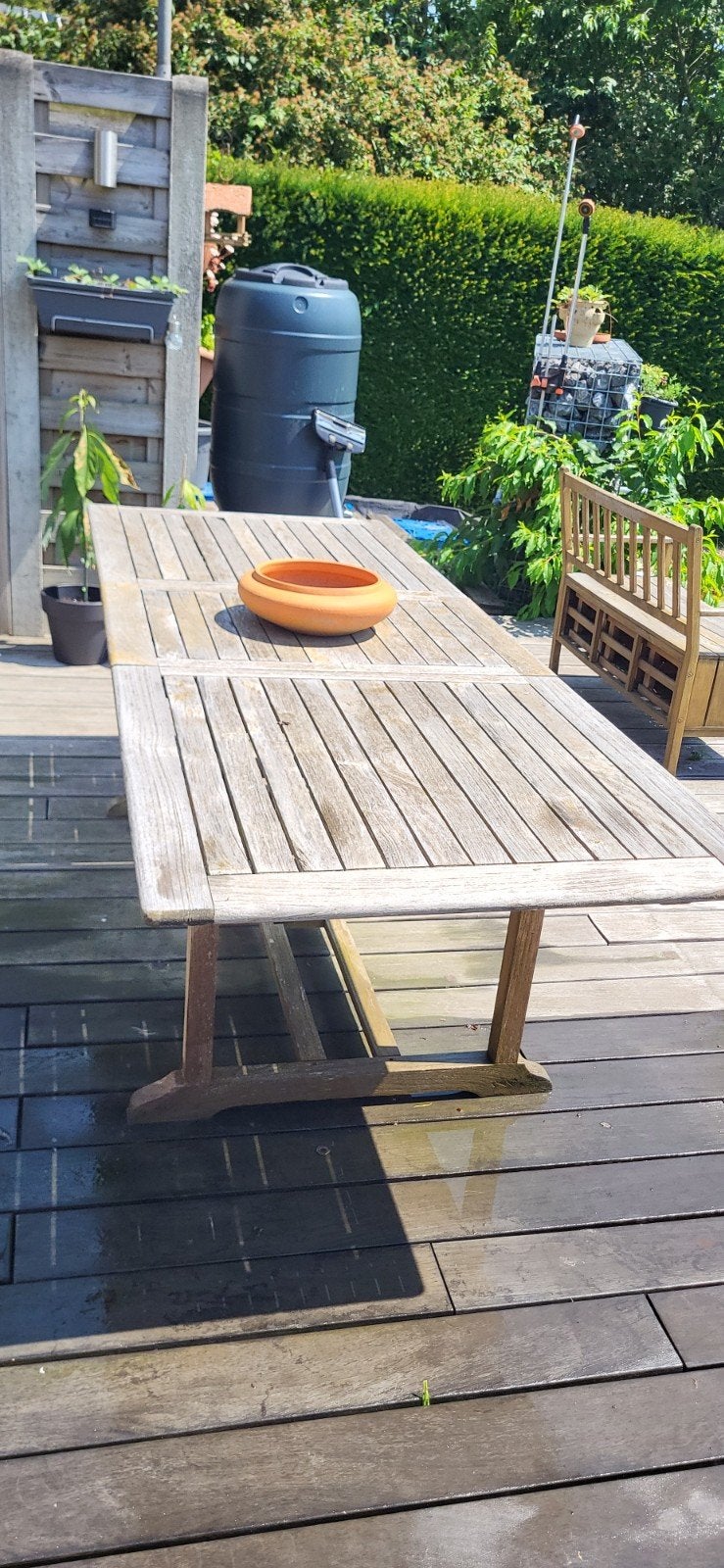NIRVANA TEAK massief teakhouten tafel, Tuin en Terras, Ophalen