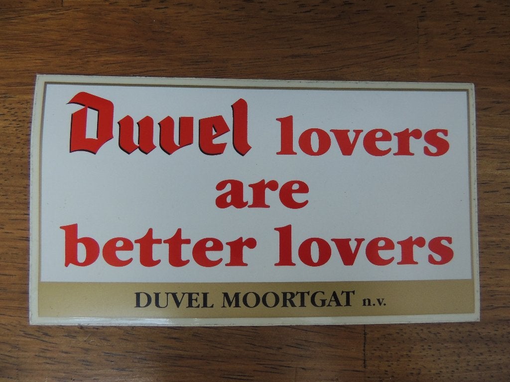 Duvel Moortgat Sticker, Verzamelen, Verzenden, Zo goed als nieuw, Overige typen
