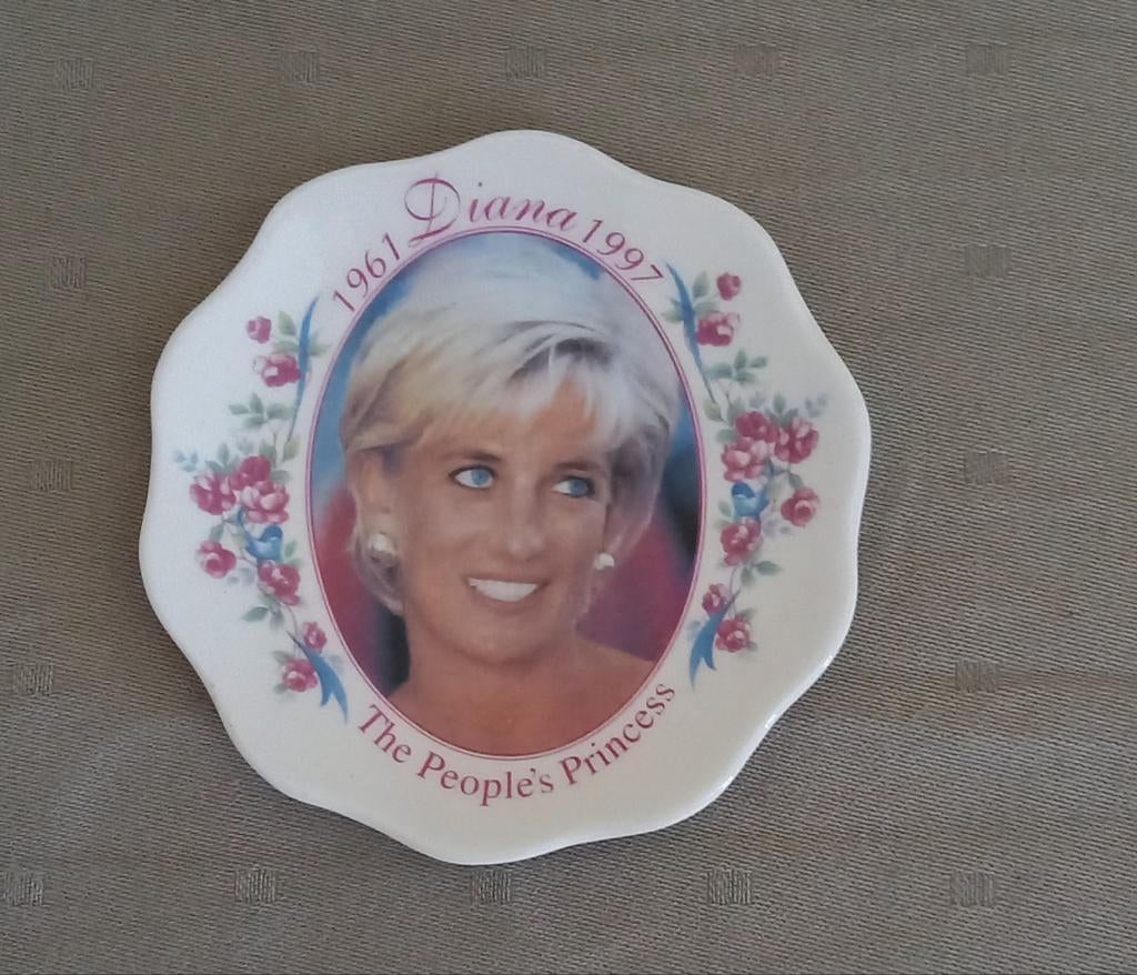 Mini gedenk bordtje Princess of Wales., Collections, Maisons royales & Noblesse, Enlèvement, Comme neuf, Autres types