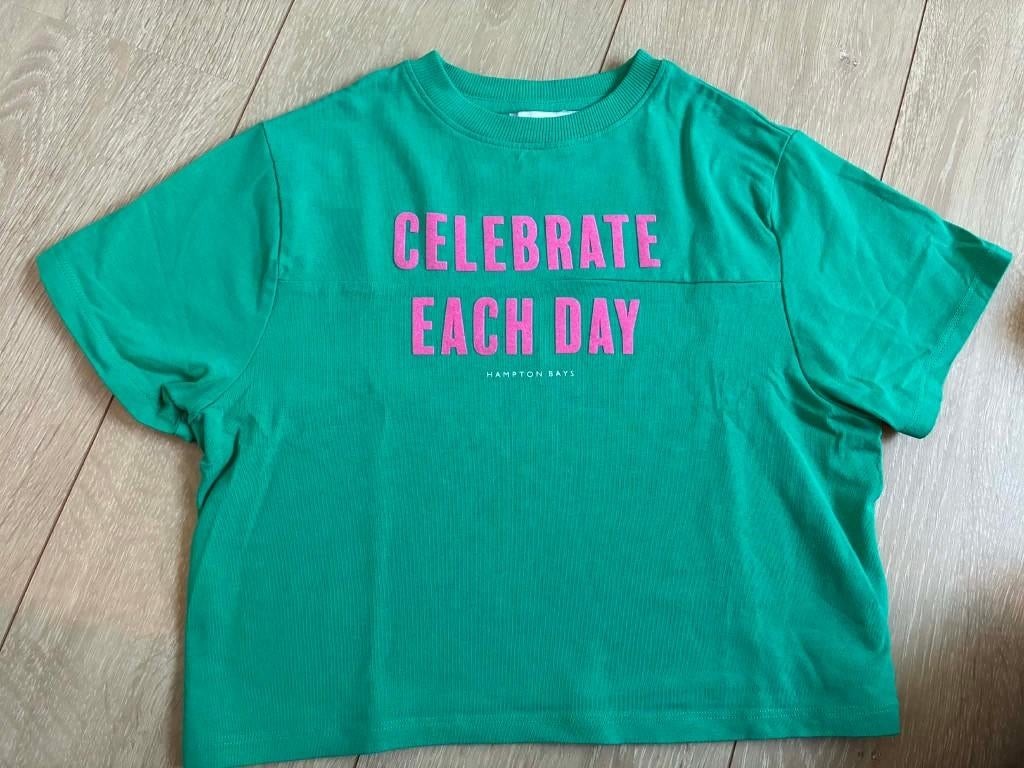 T-shirt Hampton Bays JBC maat 116, Kinderen en Baby's, Kinderkleding | Maat 116, Gebruikt, Meisje, Ophalen of Verzenden, Shirt of Longsleeve