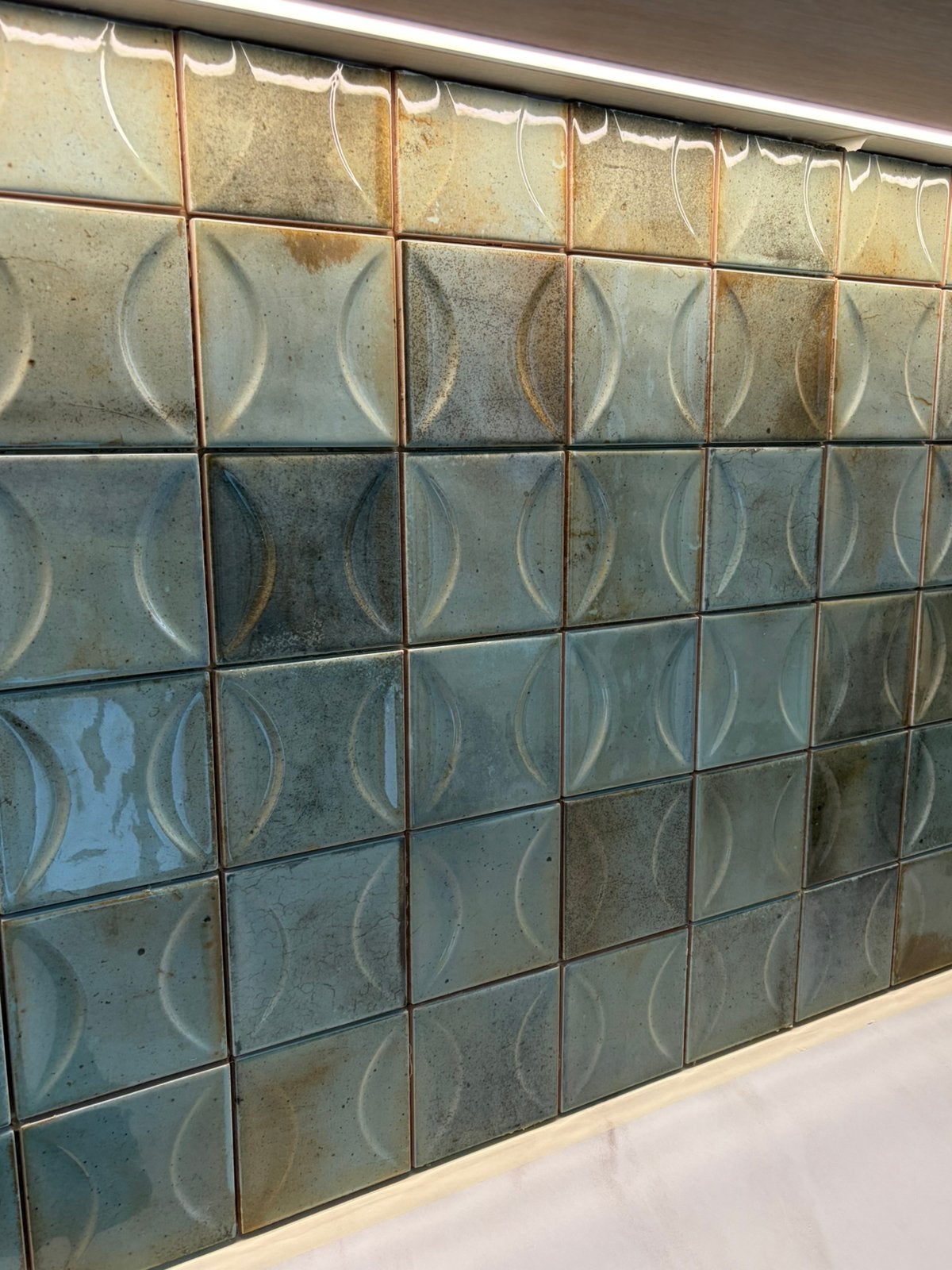 Tegels Hanoi Celadon Acro Impermo, Doe-het-zelf en Bouw, Tegels, Ophalen, Minder dan 20 cm, Minder dan 5 m², Wandtegels