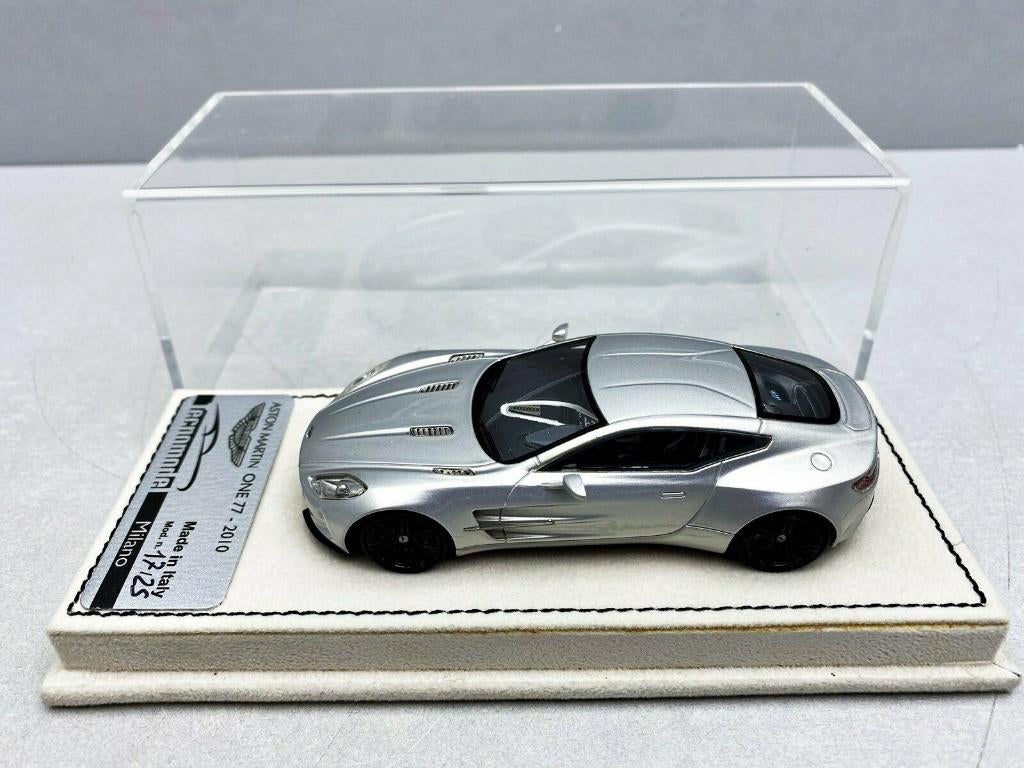 ASTON MARTIN ONE 77 2010 Silver 1/43 TECHNOMODEL Neuve + Box, Hobby en Vrije tijd, Modelauto's | 1:43, Ophalen of Verzenden, Nieuw