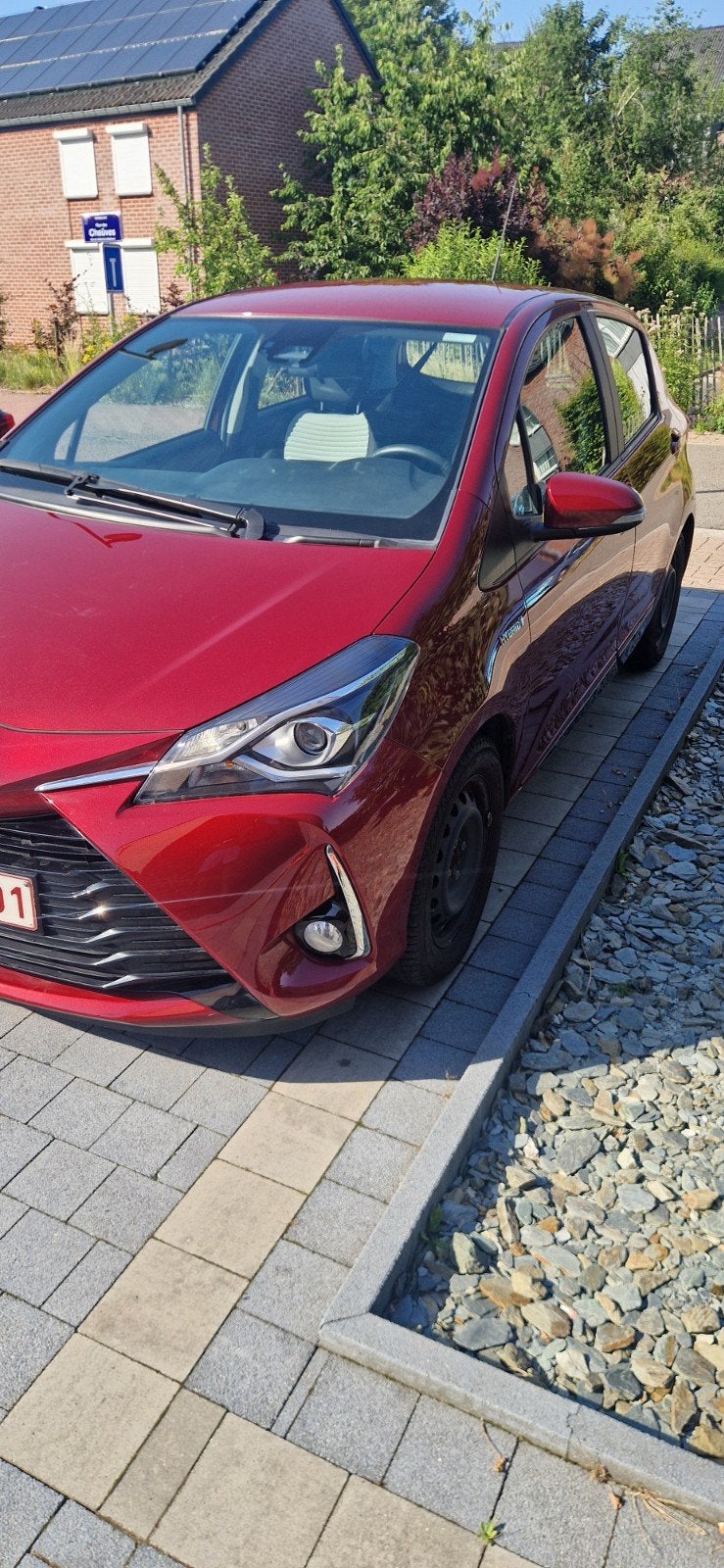 Toyota Yaris hybride automatique 2018 37000km, Rouge, Achat, Euro 6, Bluetooth