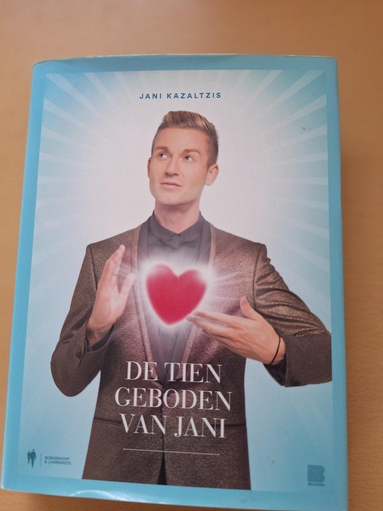 Boek: "De tien geboden van Jani"., Jani Kazaltzis, Ophalen of Verzenden, Zo goed als nieuw, Mode algemeen