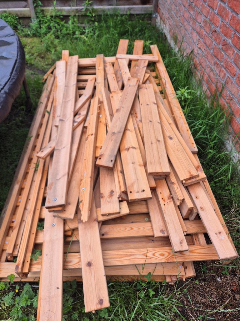 Gratis hout, Tuin en Terras, Ophalen