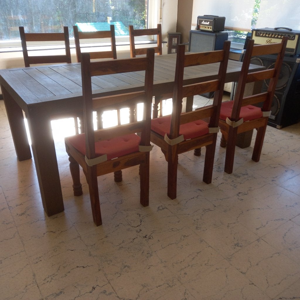 Table pour salle à manger bois 2,20m x 1,00m, Maison & Meubles, Salles à manger complètes, Enlèvement