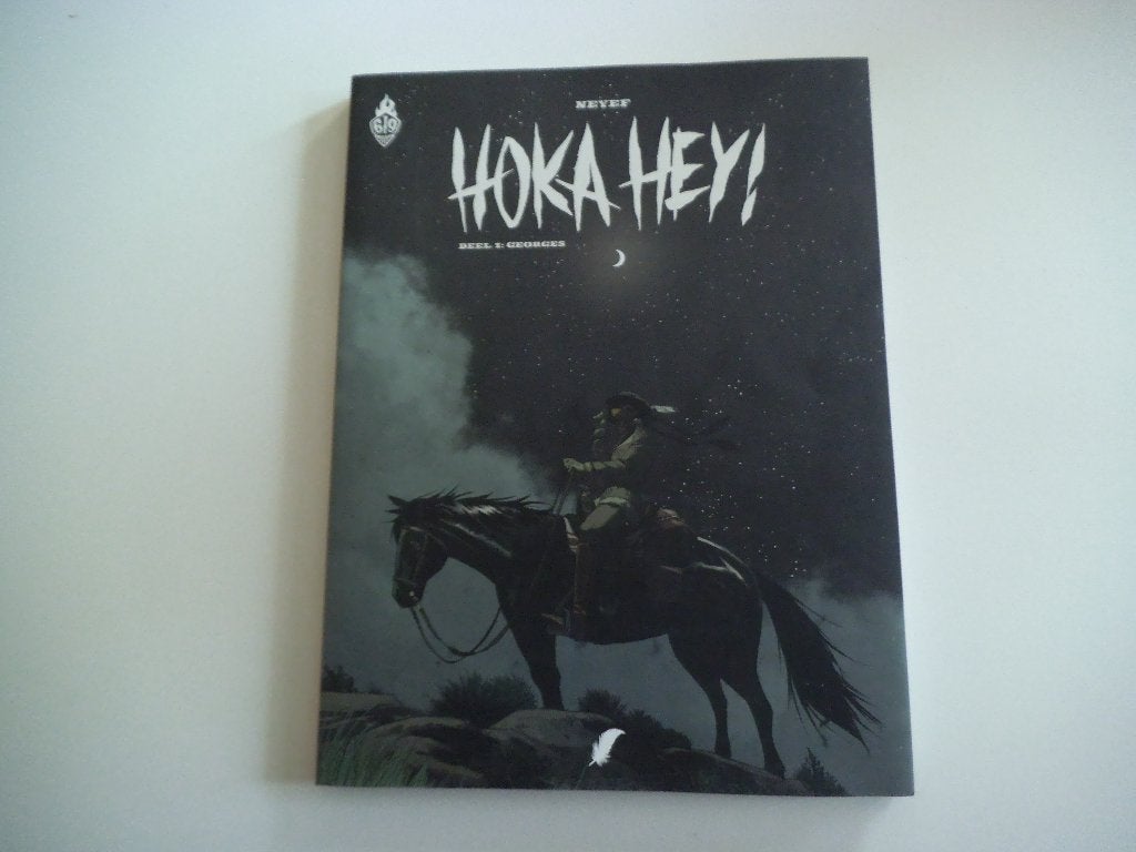 Hoka Hey 1 Georges Stripweb versie!! (nr 28/150 ex), Neyef, Eén stripboek, Ophalen of Verzenden, Zo goed als nieuw