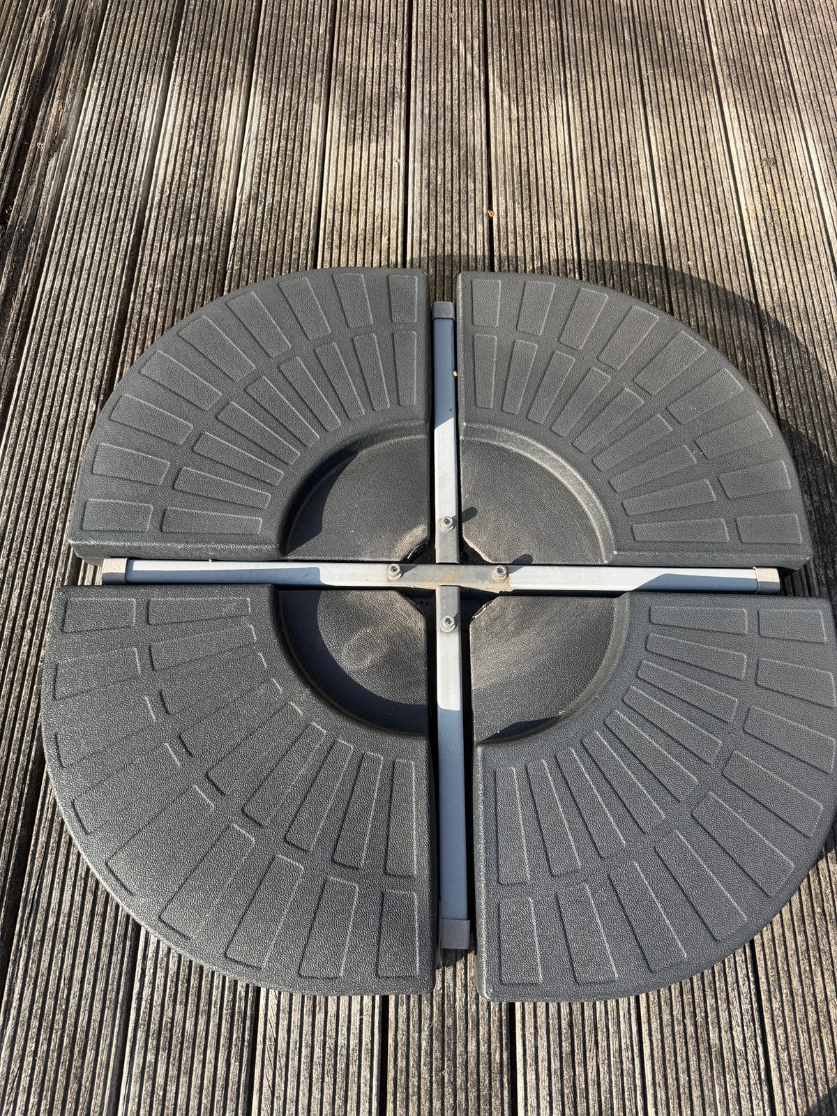 Parasolvoet voor zweefparasol 100kg, Ophalen, Gebruikt, Parasolvoet