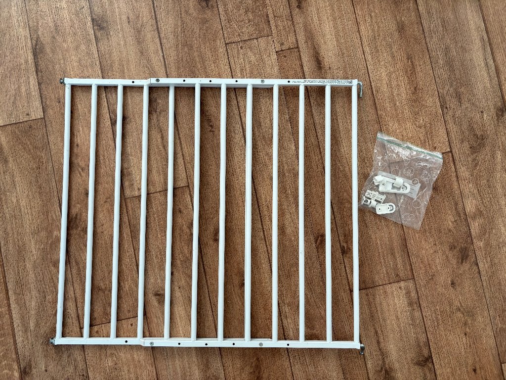 Traphekje Daan metaal wit 60-107 cm (Gamma), Ophalen, 100 tot 115 cm, Zo goed als nieuw, Metaal of IJzer
