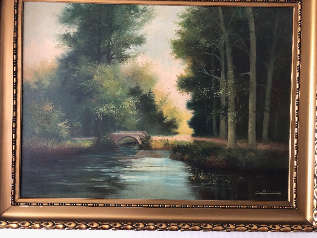Schilderij, Antiek en Kunst, Ophalen, Klassiek, Landschap, Doek