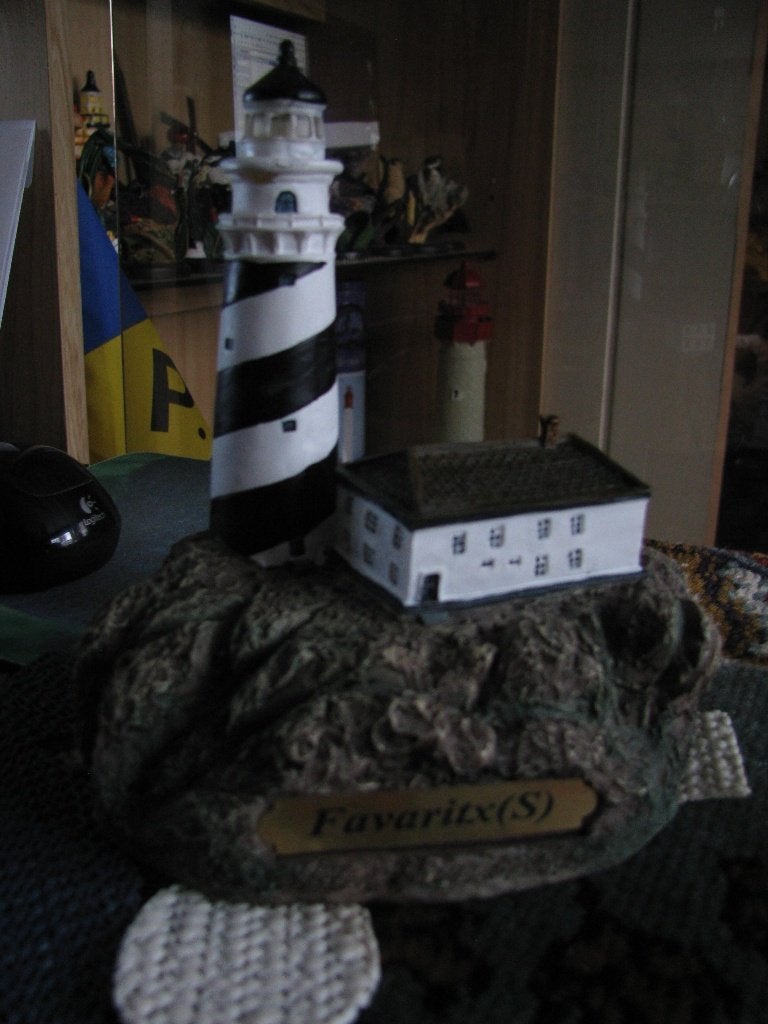 vuurtoren beeldje Spanje - Favaritx Lighthouse  lecturama, Ophalen of Verzenden, Zo goed als nieuw, Schaalmodel