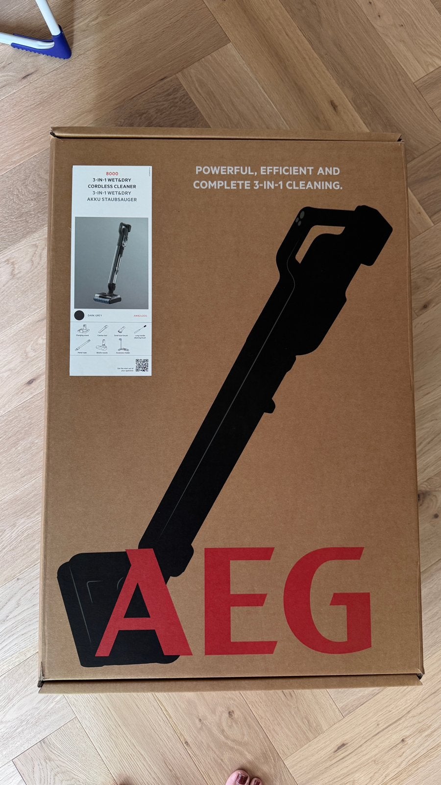 AEG AW82U2DG Wet&Dry 3-in-1 cordless cleaner, Ophalen, AEG