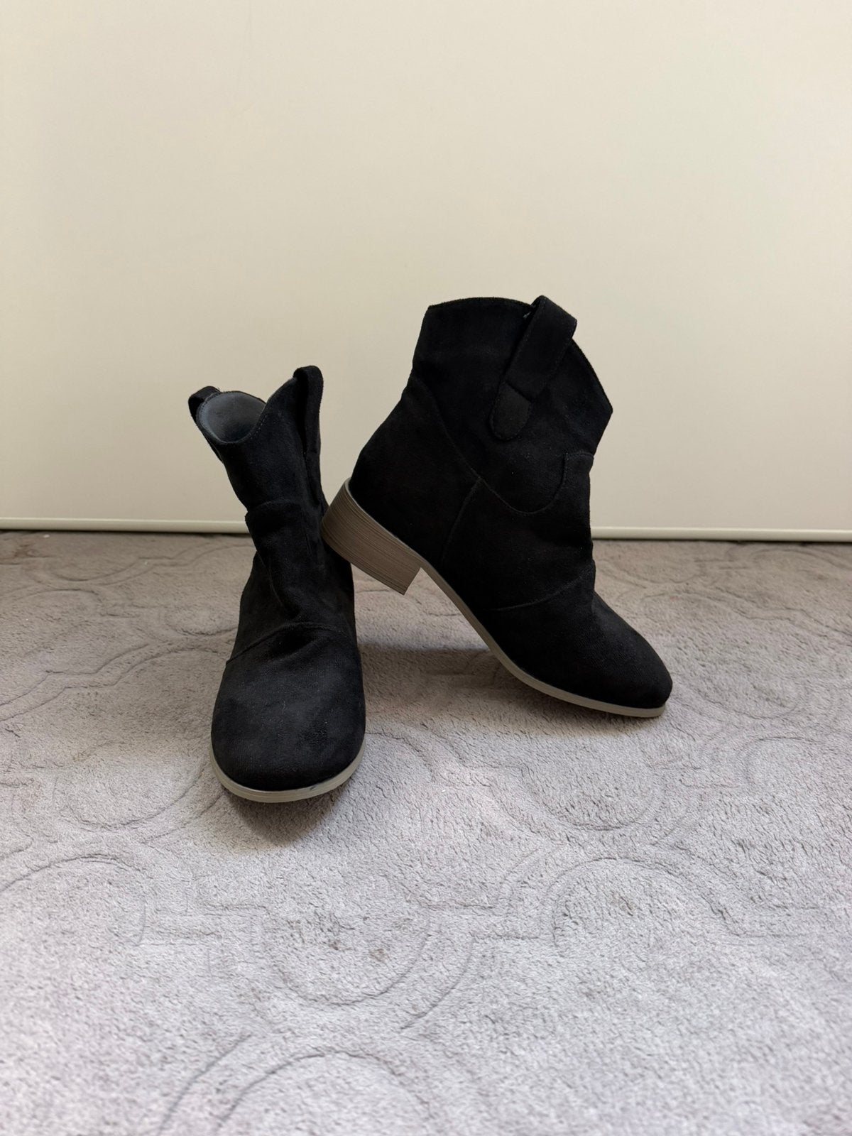 NOUVELLE bottines de cowboy noires | 36 | Doublure chaude, Neuf, Enlèvement ou Envoi, Boots et Botinnes, Noir