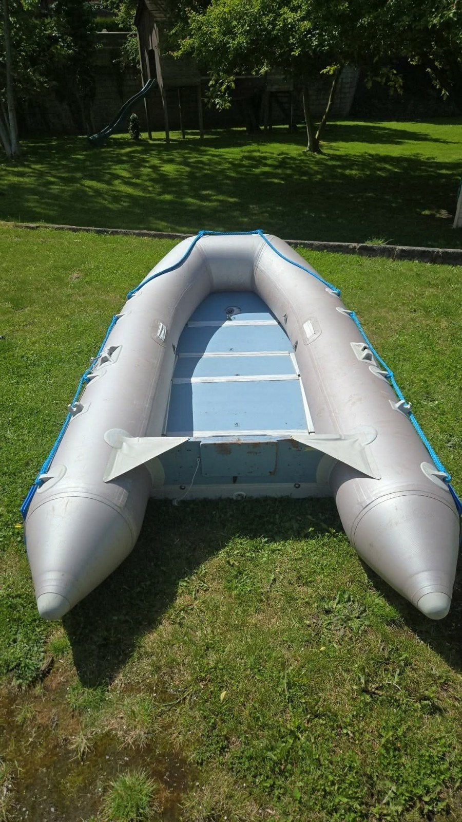 Quicksilver 330 opblaasbare boot — Harde vloer —, Watersport en Boten, Platbodems, Ophalen, Aluminium