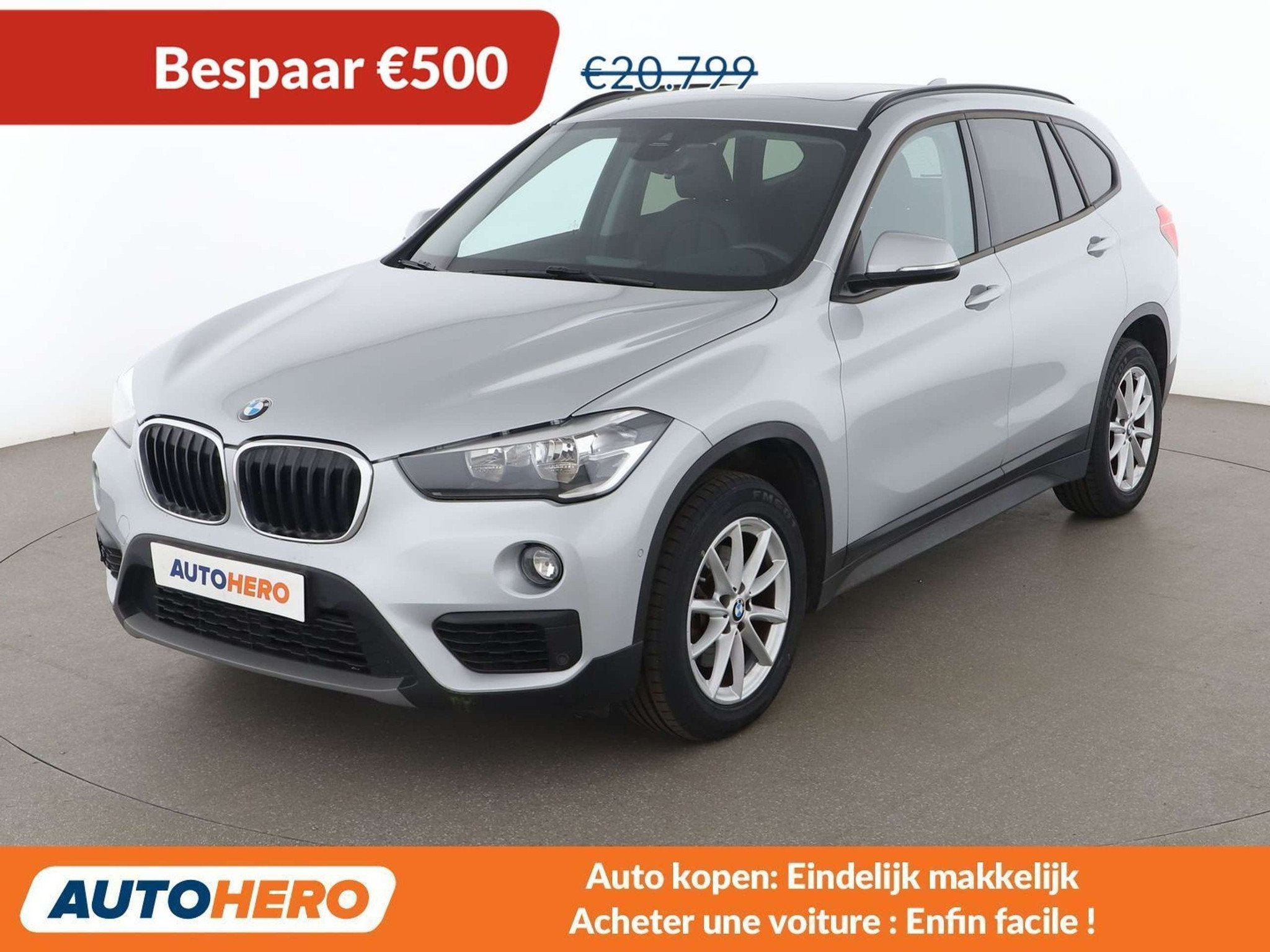 BMW X1 sDrive 18i Advantage (année de construction 2019), Autos, Argent ou Gris, Achat, Euro 6, Noir