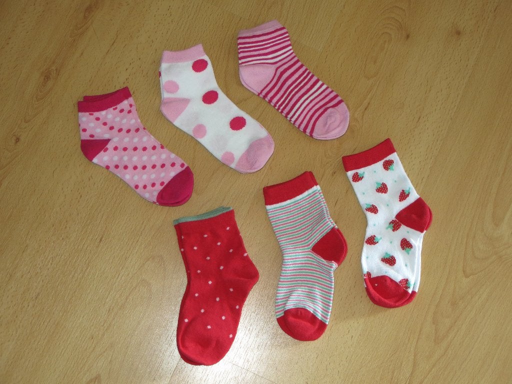 6 paar korte kousjes, maat 27-30, NIEUW, Ophalen, Meisje, Nieuw, Sokken
