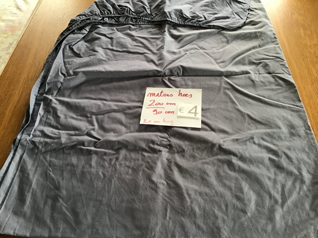 matras hoes blauw 200 cm op 90 cm, Ophalen of Verzenden, Zo goed als nieuw, Blauw