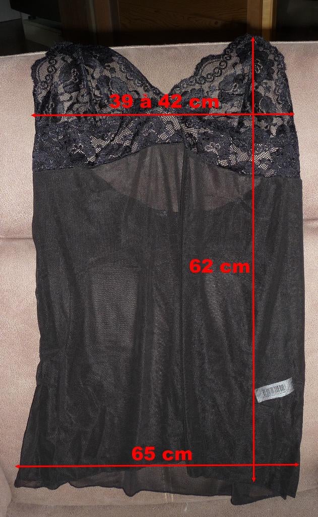 Nuisette sexy pour femme, Penthouse, Enlèvement ou Envoi, Noir, Ensemble