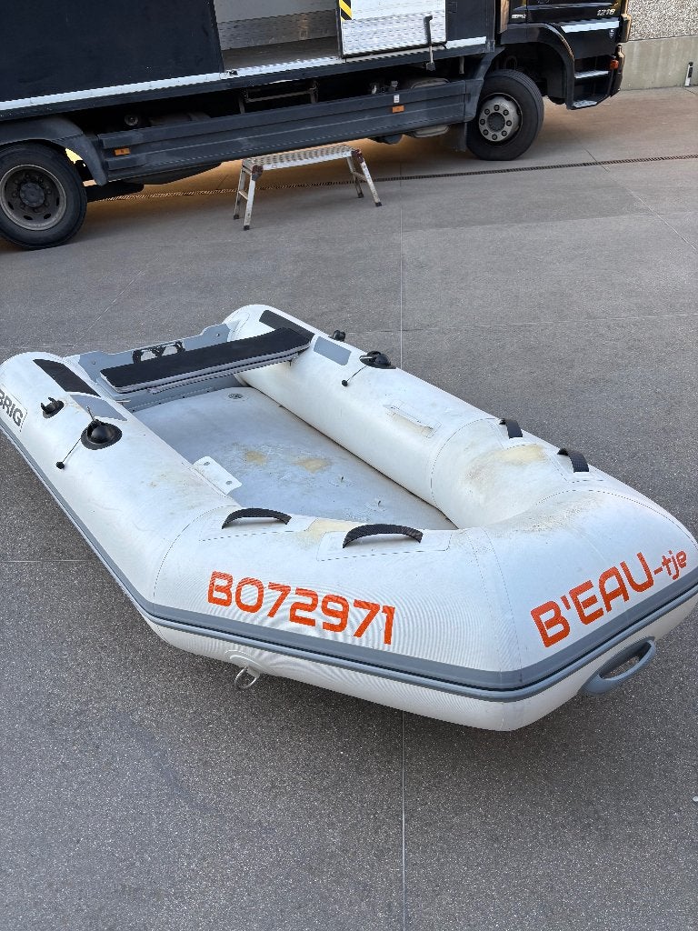 Brig 300 air deck rubberboot zonder motor, Watersport en Boten, Rubberboten, Gebruikt, Brig, Airdeck, Opbergtas, Peddels, Ophalen